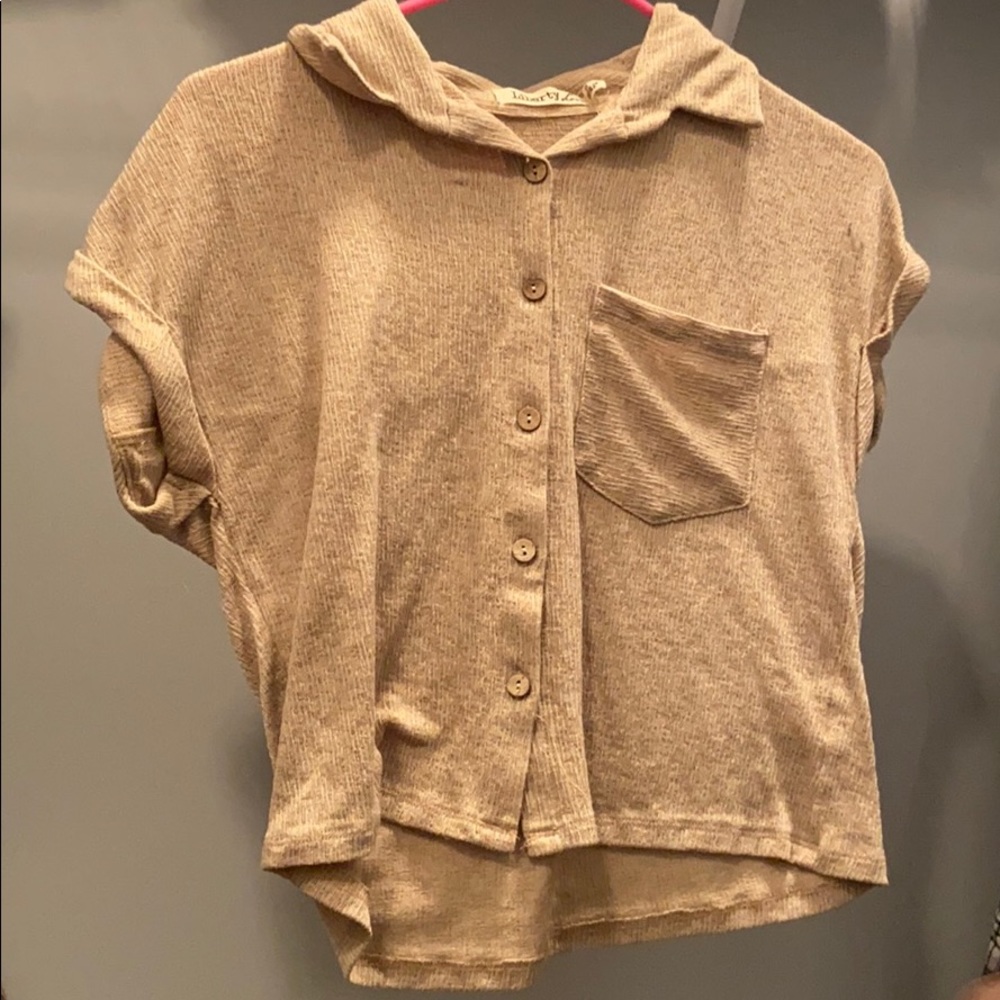 Tan crop top
